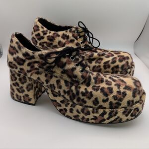 Leopard Print Platform Women's Shoes